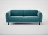 Harri 3 Seater Sofa Smart Luxe Velvet Airforce Blue