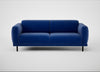 Harri 3 Seater Sofa Smart Luxe Velvet Azure