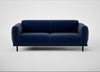 Harri 3 Seater Sofa Smart Luxe Velvet Midnight