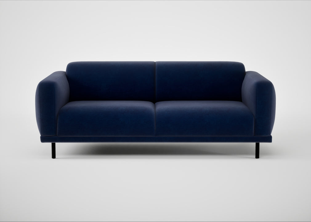 Harri 3 Seater Sofa Smart Luxe Velvet Midnight