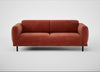 Harri 3 Seater Sofa Smart Luxe Velvet Tawny