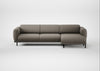 Harri Right Hand Facing Chaise Sofa Broad Weave Pebble