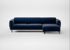 Harri Right Hand Facing Chaise Sofa Smart Luxe Velvet Midnight