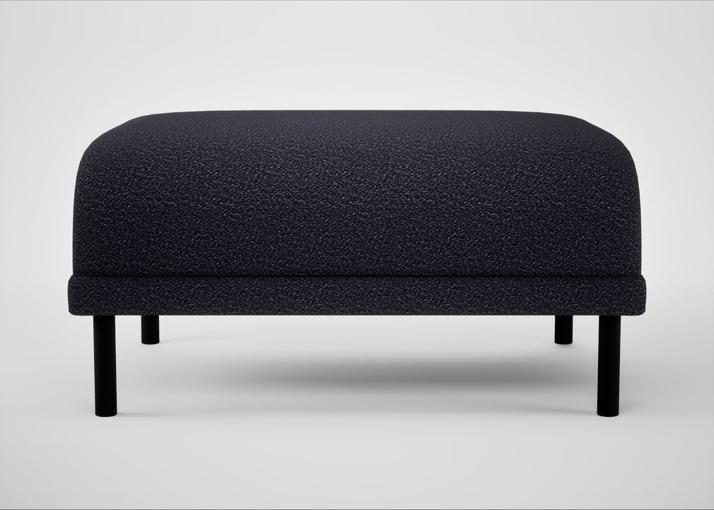 Harri Footstool Boucle Indigo
