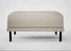 Harri Footstool Broad Weave Putty