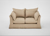 Tailor Loose Cover 2 Seater Sofa Capelo Linen-Cotton Bamboo