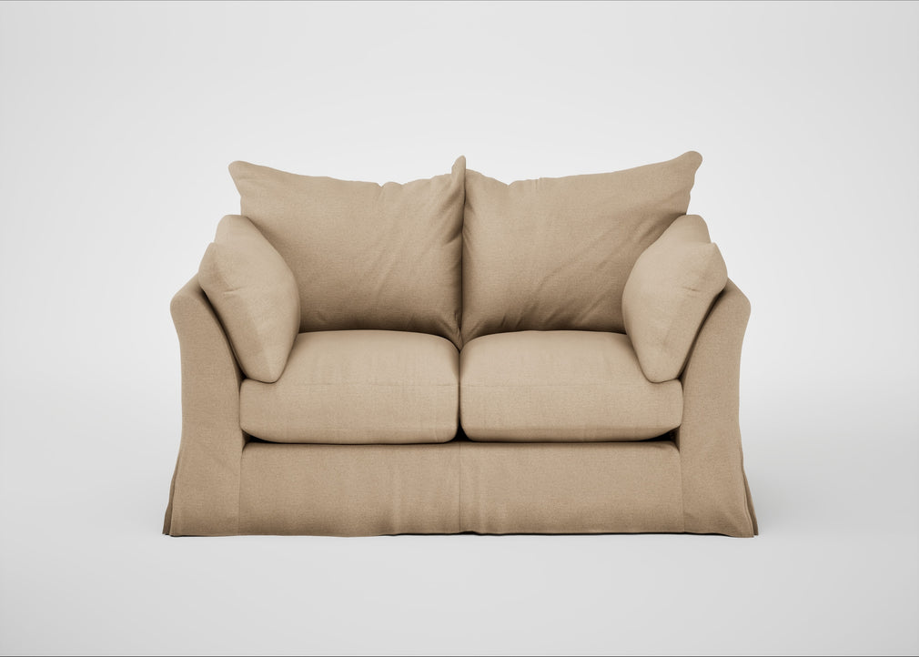 Tailor Loose Cover 2 Seater Sofa Capelo Linen-Cotton Bamboo