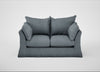 Tailor Loose Cover 2 Seater Sofa Capelo Linen-Cotton Mineral