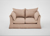 Tailor Loose Cover 2 Seater Sofa Capelo Linen-Cotton Rosedale