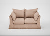 Tailor Loose Cover 2 Seater Sofa Capelo Linen-Cotton Rosedale