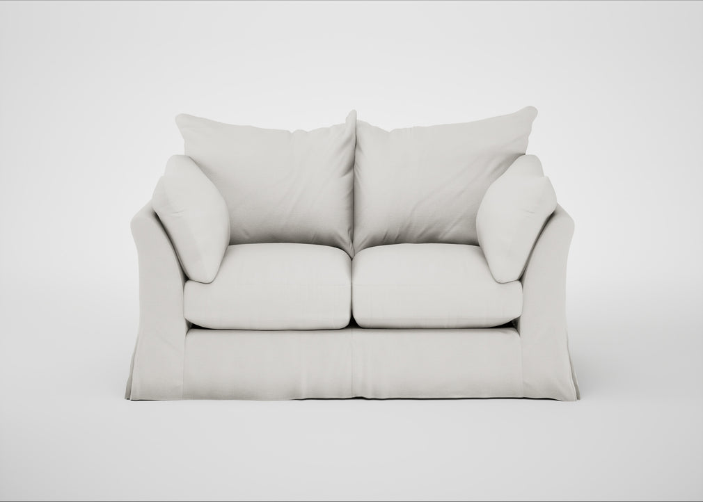 Tailor Loose Cover 2 Seater Sofa Capelo Linen-Cotton Sea Salt