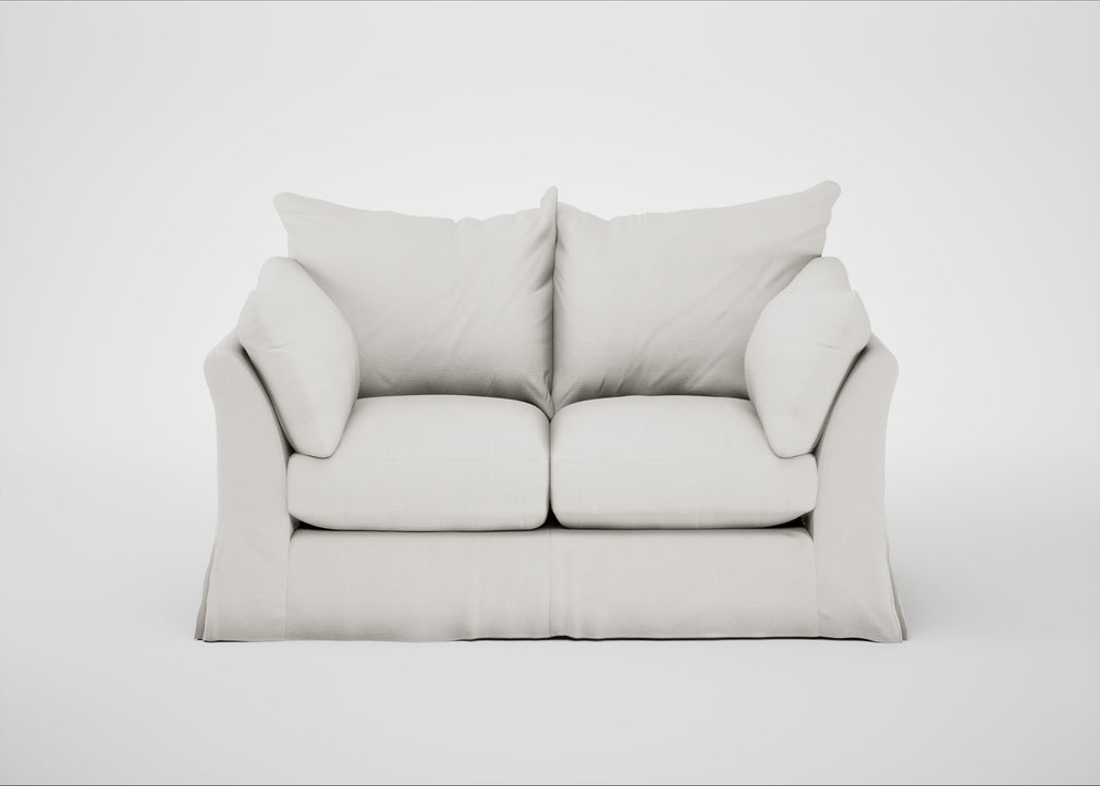 Tailor Loose Cover 2 Seater Sofa Capelo Linen-Cotton Sea Salt