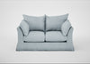 Tailor Loose Cover 2 Seater Sofa Capelo Linen-Cotton Sea Shanty