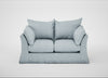 Tailor Loose Cover 2 Seater Sofa Capelo Linen-Cotton Sea Shanty