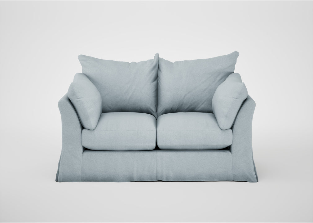 Tailor Loose Cover 2 Seater Sofa Capelo Linen-Cotton Sea Shanty