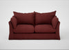 Tailor Loose Cover 3 Seater Sofa Capelo Linen-Cotton Etruscan Red