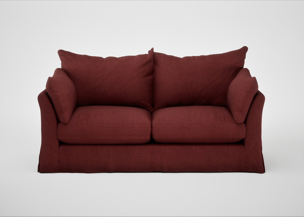Tailor Loose Cover 3 Seater Sofa Capelo Linen-Cotton Etruscan Red