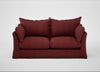Tailor Loose Cover 3 Seater Sofa Capelo Linen-Cotton Etruscan Red