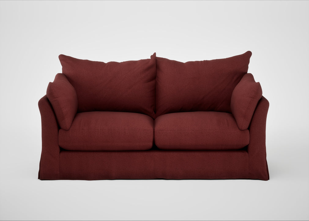 Tailor Loose Cover 3 Seater Sofa Capelo Linen-Cotton Etruscan Red