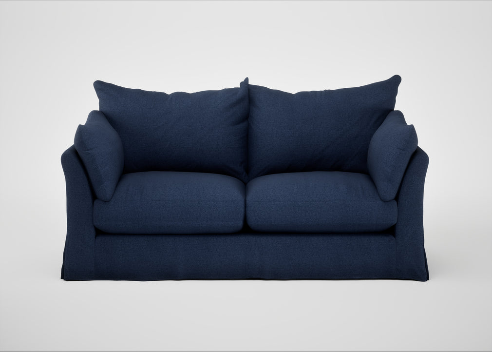 Tailor Loose Cover 3 Seater Sofa Capelo Linen-Cotton Inkspot