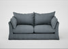 Tailor Loose Cover 3 Seater Sofa Capelo Linen-Cotton Mineral