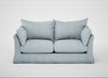 Tailor Loose Cover 3 Seater Sofa Capelo Linen-Cotton Sea Shanty