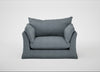 Tailor Loose Cover Loveseat Capelo Linen-Cotton Mineral