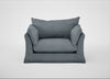 Tailor Loose Cover Loveseat Capelo Linen-Cotton Mineral