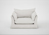 Tailor Loose Cover Loveseat Capelo Linen-Cotton Sea Salt