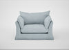 Tailor Loose Cover Loveseat Capelo Linen-Cotton Sea Shanty