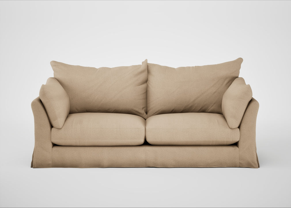 Tailor Loose Cover 4 Seater Sofa Capelo Linen-Cotton Bamboo