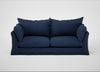 Tailor Loose Cover 4 Seater Sofa Capelo Linen-Cotton Inkspot
