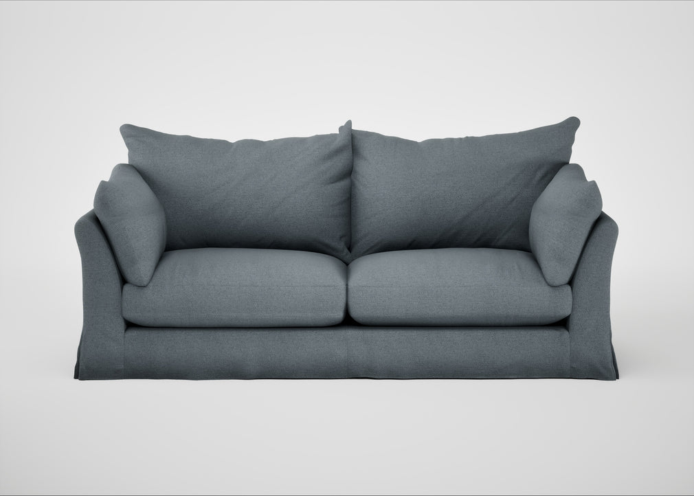 Tailor Loose Cover 4 Seater Sofa Capelo Linen-Cotton Mineral