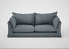 Tailor Loose Cover 4 Seater Sofa Capelo Linen-Cotton Mineral