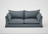Tailor Loose Cover 4 Seater Sofa Capelo Linen-Cotton Mineral