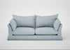 Tailor Loose Cover 4 Seater Sofa Capelo Linen-Cotton Sea Shanty