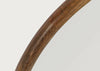 Genoa Over Mantle Mirror Walnut Finish 100 x 120cm