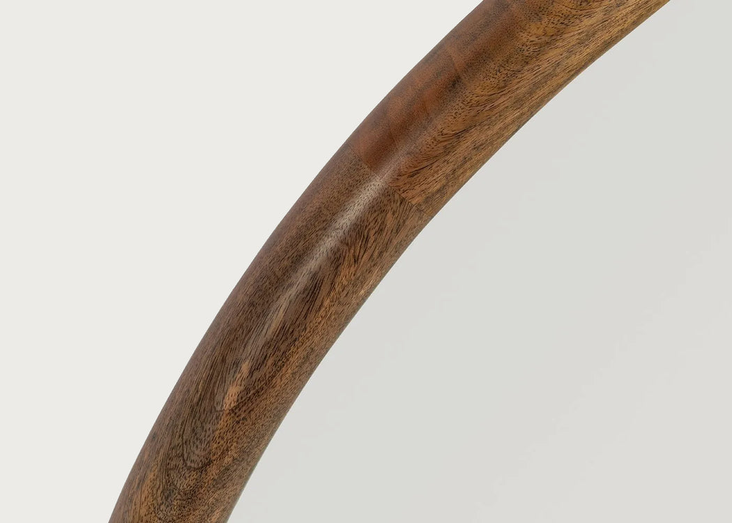 Genoa Over Mantle Mirror Walnut Finish 100 x 120cm