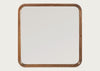 Livorno Square Mirror Walnut Finish 90 x 90cm