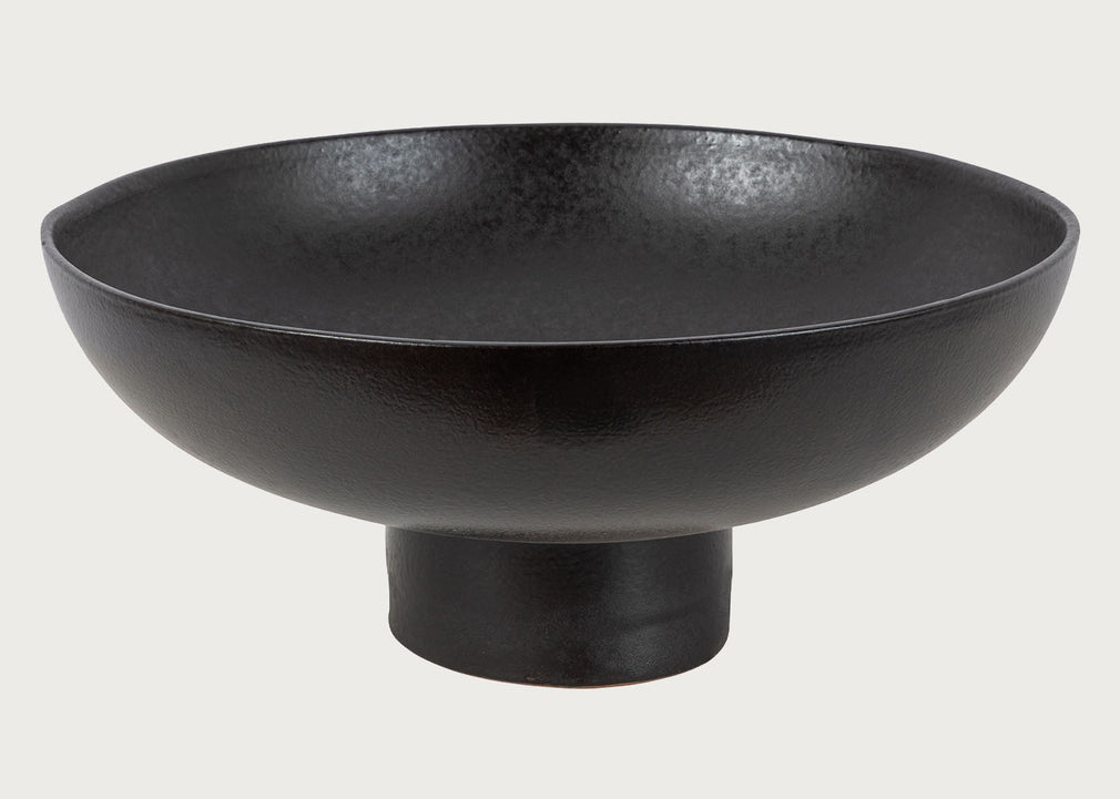 Terracotta Fruit Bowl Black in Large