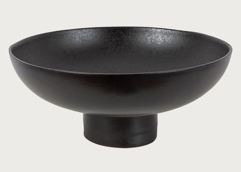 Terracotta Fruit Bowl Black in Large
