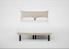 Aria Bed Double / Nova Boucle Oat / Black