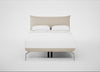 Aria Bed Double / Nova Boucle Oat / Chrome