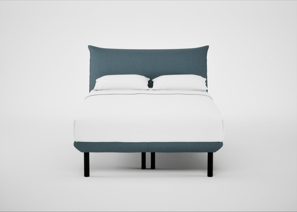 Aria Bed Double / Nova Boucle Oxford Blue / Black