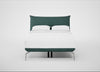 Aria Bed Double / Nova Boucle Sherpa / Chrome