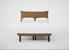 Aria Bed Double / Siena Cotton Clay / Black