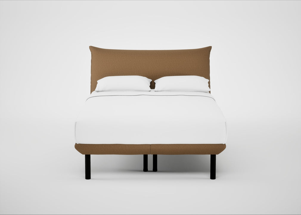 Aria Bed Double / Siena Cotton Clay / Black