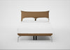 Aria Bed Double / Siena Cotton Clay / Chrome