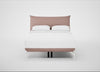 Aria Bed Double / Siena Cotton Dusky Pink / Chrome