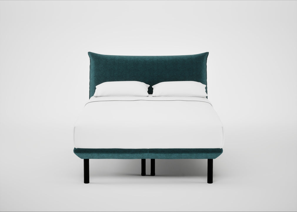 Aria Bed Double / Nova Velluto Bermuda / Black